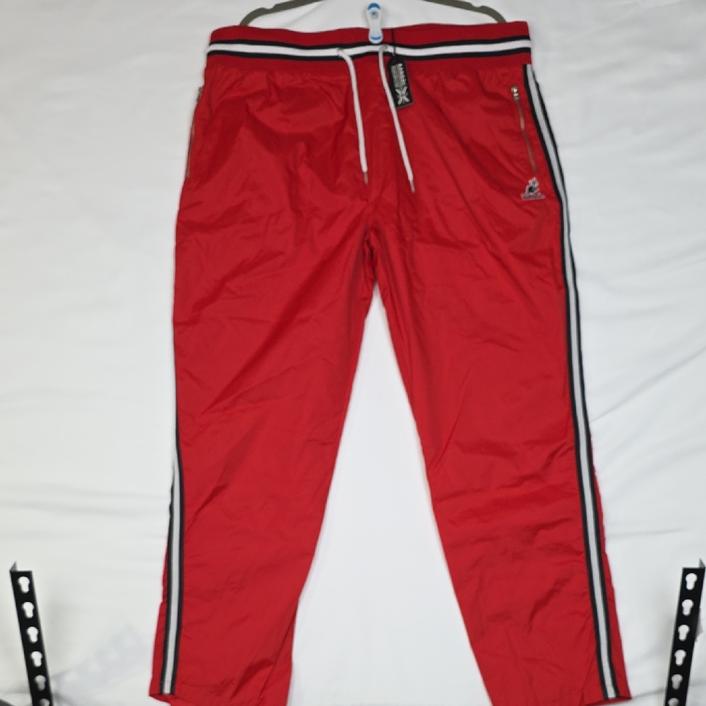 Kangol Red Men's Joggers with Stripe Detail